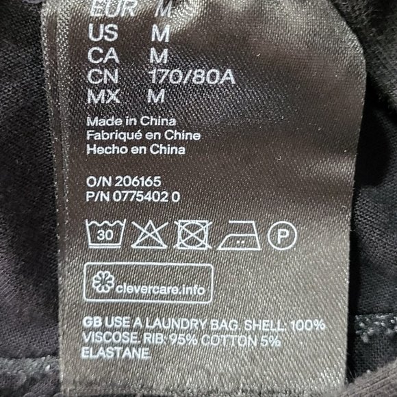 H&M MAMA MATERNITY WEAR BLACK PANTS SIZE MEDIUM WOMEN'S WEAR PREGNANCY COMFORT - Picture 9 of 15